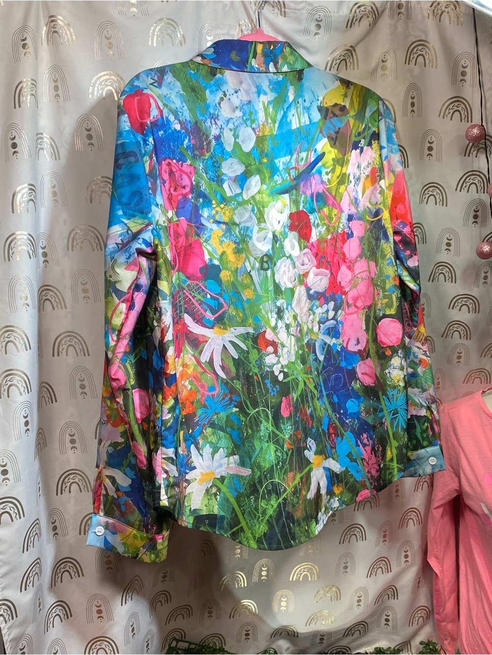 Floral Painterly Button-Up Shirt - Multicolor - Picture 8 of 8